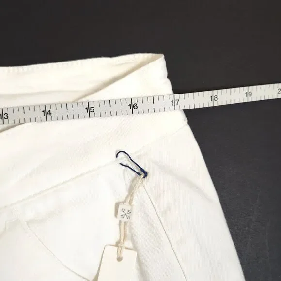 Caslon White Stretch Cotton Chino Ankle Pants Nordstrom Women's 14 NWT Preppy - Picture 8 of 10